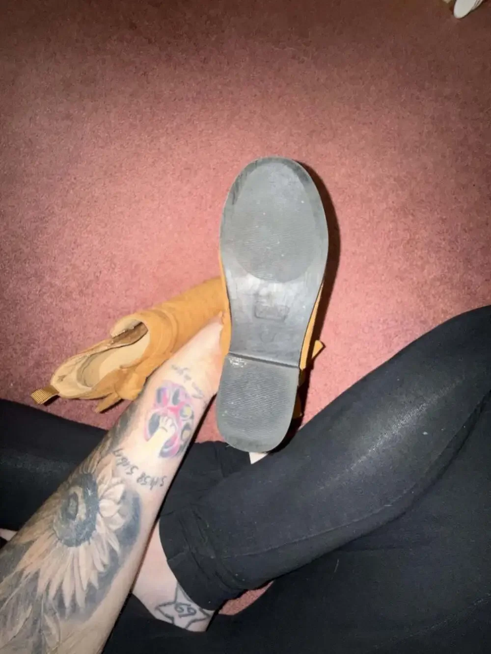 Zara tan suede